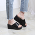 [GIRLS GOOB] Women's Comfortable Wedge Sandal Platform, Synthetic Leather + Enamel - Made in KOREA